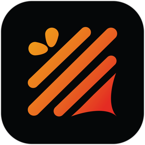 wavbee app tile, black, shown on a dark background